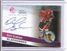 2019-20 SP Authentic Dirk Graham Sign of the Times 1980s Auto Card Blackhawks