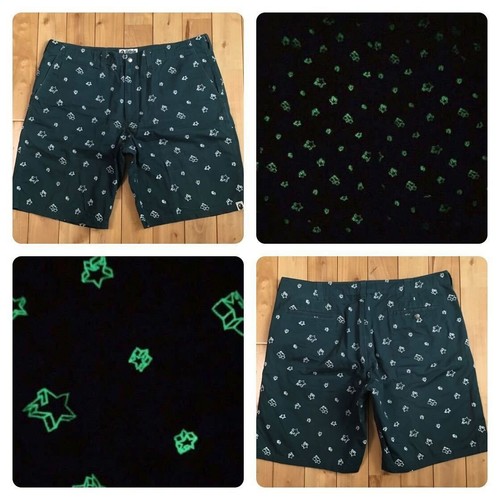 Glow in the dark BAPE STA shorts A Bathing Ape Size XXL - Picture 1 of 10