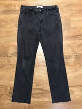 Levi's 505 Womens Black Straight Leg Jeans Size 8