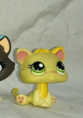 Littlest Pet Shop #2512 - Chaton Jaune Authentique Hasbro - Occasion