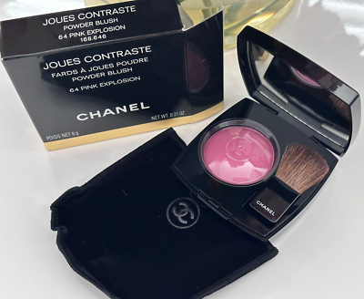 Chanel Joues Contraste Powder Blush 64 PINK EXPLOSION | eBay