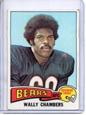 1975 TOPPS #155 WALLY CHAMBERS CHICAGO BEARS