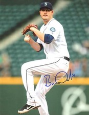 BRANDON MAURER SEATTLE MARINERS SIGNED AUTOGRAPHED 8x10 PHOTO W/COA