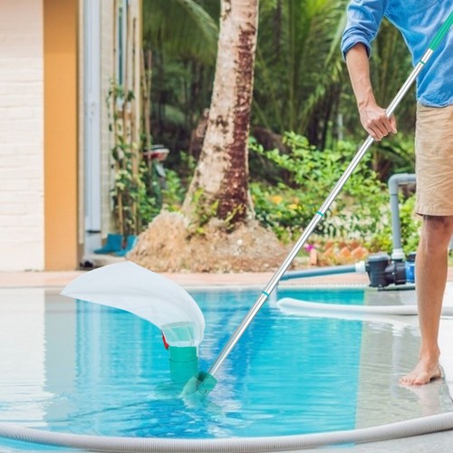 Upgrades Pool Spa Pond Jet Vacuum Cleaner w/Brush Bag 5 Sections Telescopic Pole - Picture 20 of 34