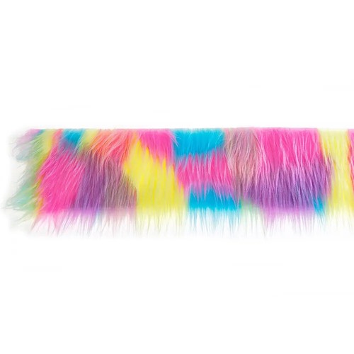 Faux Fur Lace Ribbon Stripes Fluffy Trim Clothing Collar Hat Cuffs Beard Decor - Picture 6 of 12