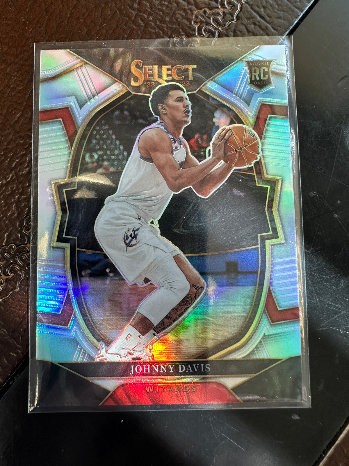 2022-23 Select Johnny Davis Concourse Rookie Silver Prizm RC #100 Wizards