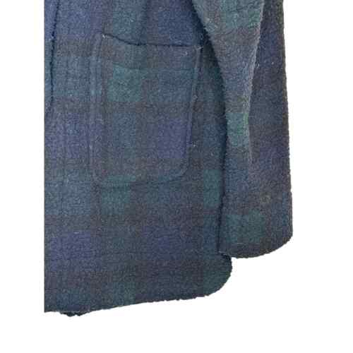 Lee Giacca Donna Chore Pile Check Plaid Tasca Pavone Blu/Verde Tg. Medium - Foto 2 di 9