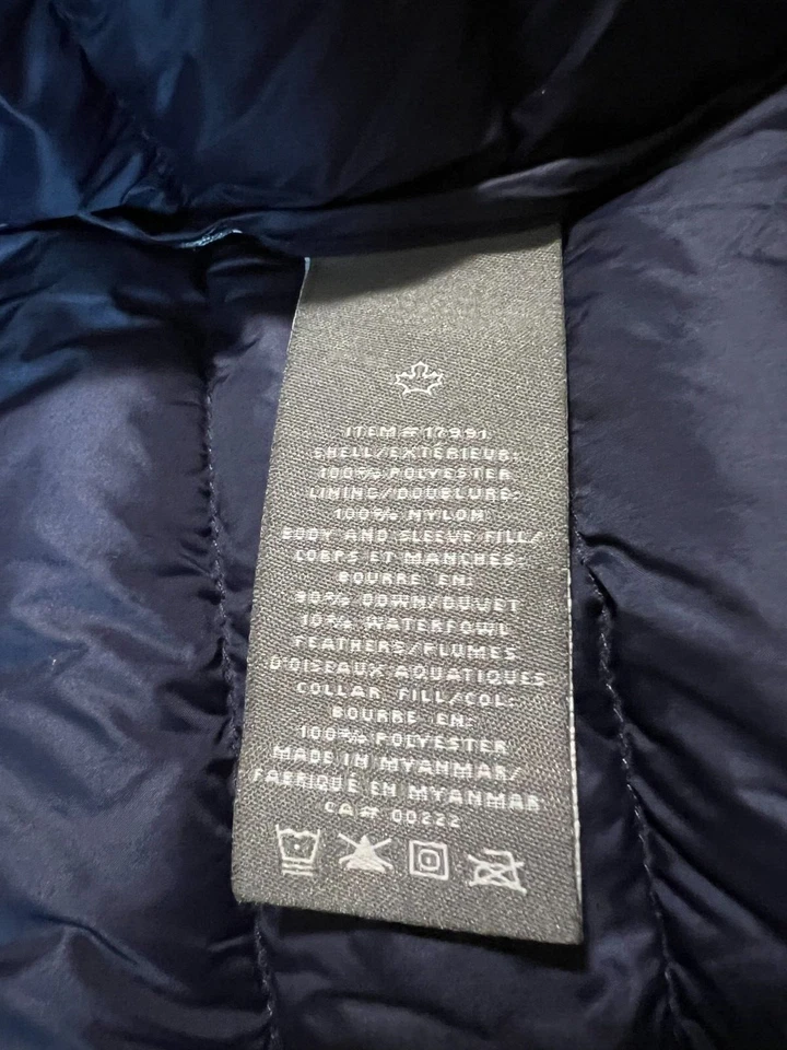 SEARS Blue Down Puffer Jacket with carry bag Ladies Medium - Image 4 of 4