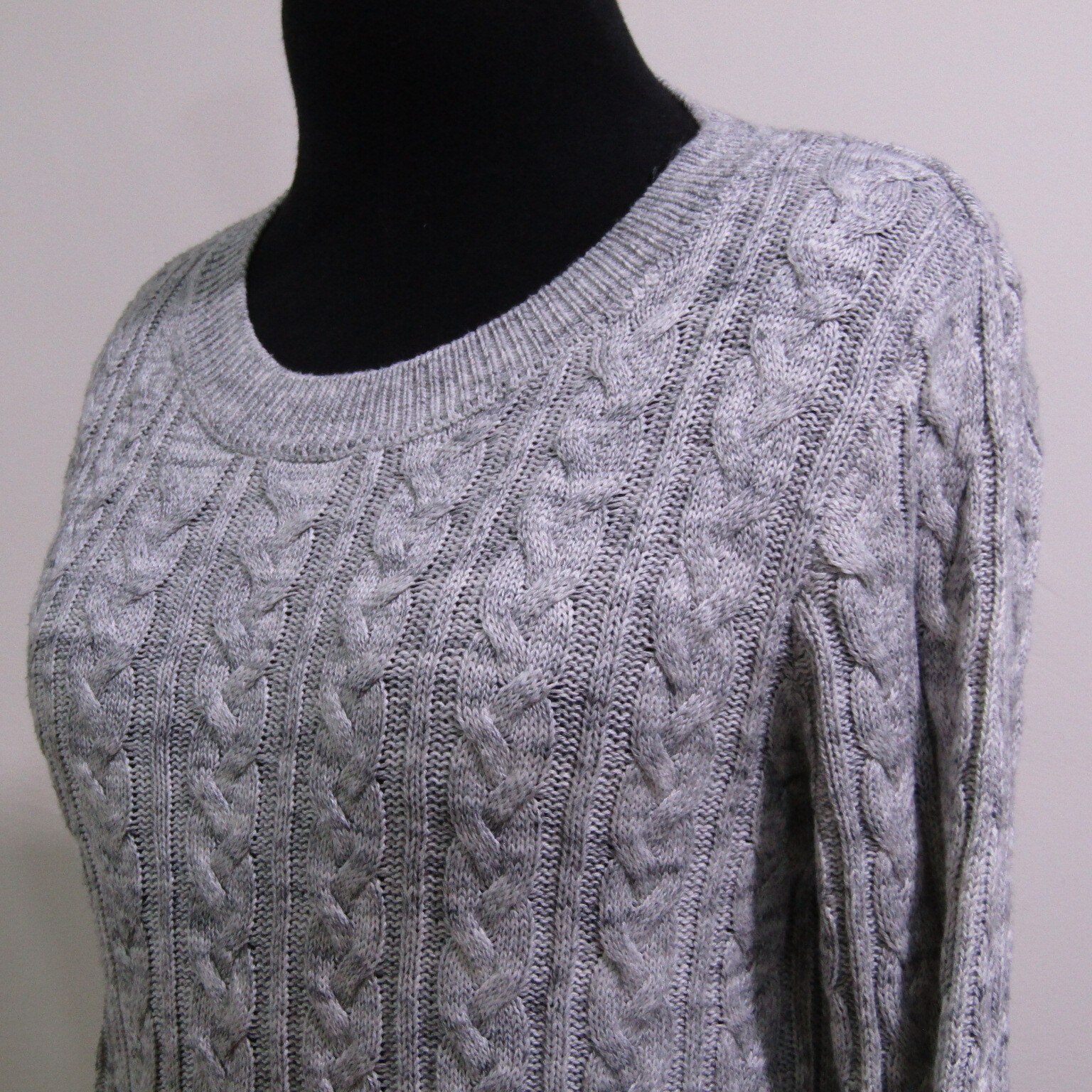 H&M Womens Wool Blend Grey Crew Neck Chest 32/34 UK Size 6 REF (Y01631) thumbnail 5