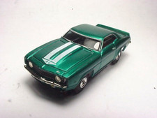 T-JET CANDY GREEN PAINTED YENKO CAMARO HO SLOT CAR BODY W/WHITE STRIPES. NEW .