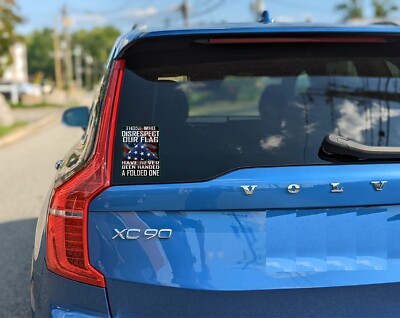 FGD Not Forgotten Kneeling Soldier &amp; Cross Window Decal Sticker In White 8&Prime;x7&Prime; Us Military Memorial (Nftf3) Universal Car Truck Suv &ndash; Family Graphix LLC