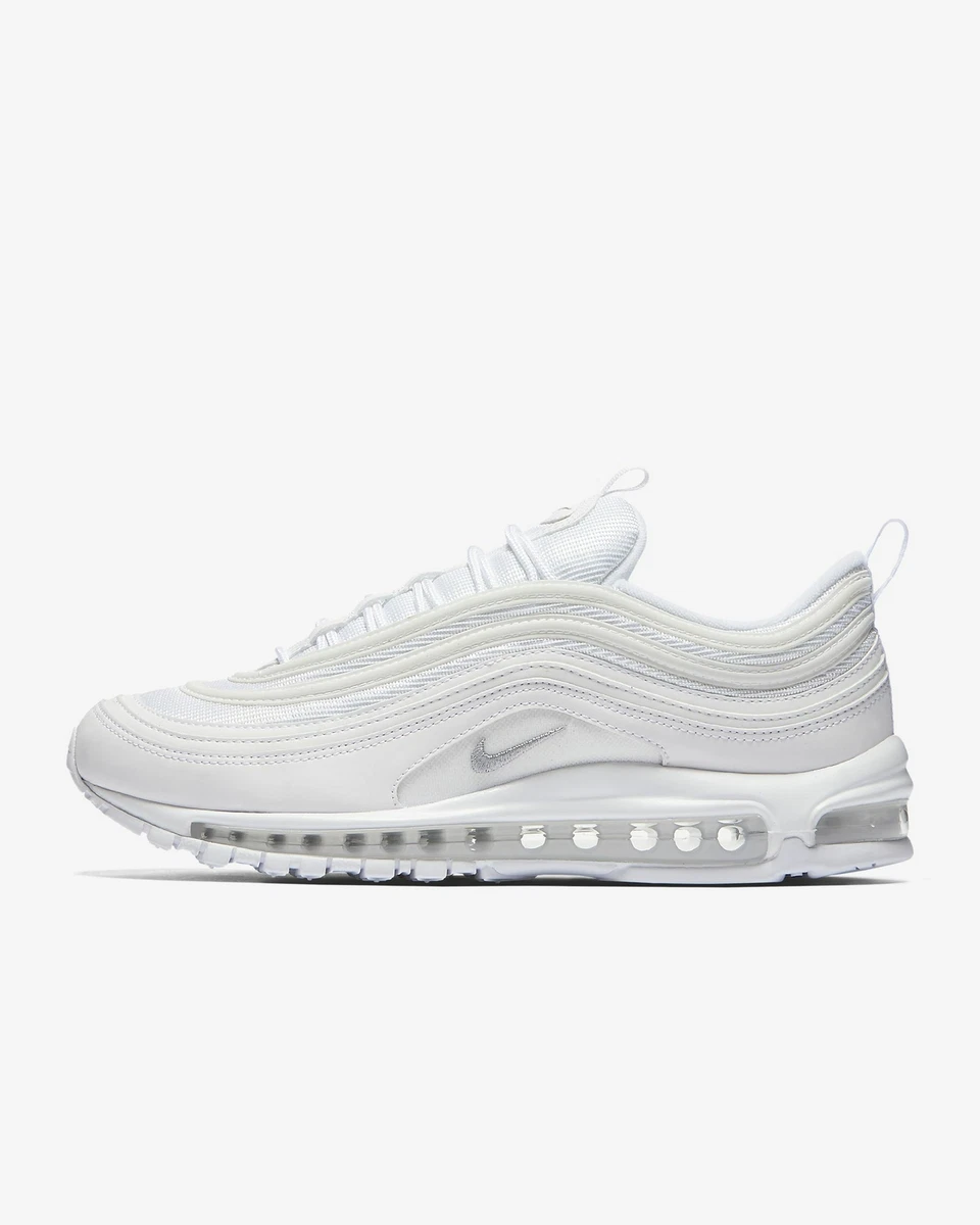 scherp Dierentuin s nachts hart NIKE AIR MAX 97 921826-101 TRIPLE WHITE WHITE WOLF GREY | eBay