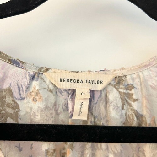 Top Rebecca Taylor Seda Floral Penélope Peplum Talla 0 - Imagen 5 de 7