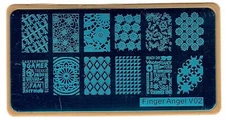 Nail Art Stamping Finger Angel V Series DIY Manicure Image Stamping Plate NEW