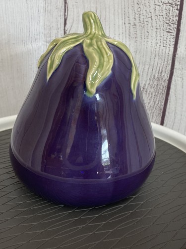 Porcelain Eggplant Figurine - Picture 3 of 7