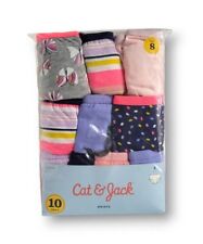 Cat & Jack Underwear Panties Girls Size 8 Underpants 10 Pair Cotton for  sale online
