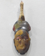 African Mask Wood Crest Baule Mask