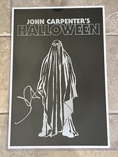 Halloween by Tyler Stout (2017) John Carpenter Auto Signed Poster (12