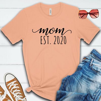 Mom Established 2020 T Shirt 02836