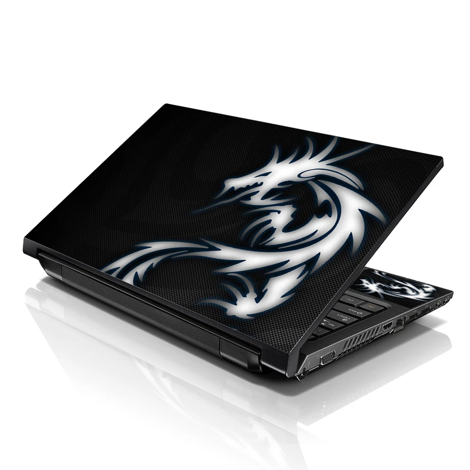 Laptop Skin Sticker Notebook Decal Black Dragon for Dell Apple Asus HP 13"-16" - Image 2 of 4