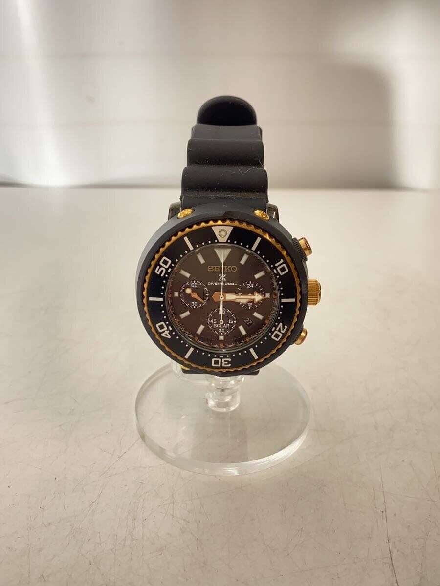Seiko Prospex SBDL038 / V175-0DT0 Chronograph Solar Black