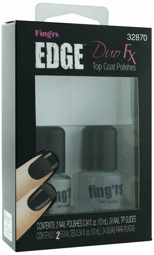 FING'RS EDGE DUO FX TOP COAT POLISHES (32870) MATTE & GLOSSY