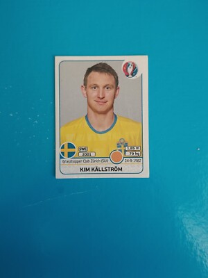 Euro 2016 Panini Figure New Stickers Kim Kallstrom Sverige N 560