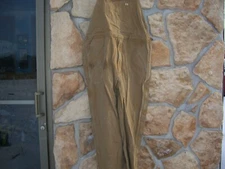 Men's  duck brown bib's made by red cap  100% cotton 46X30