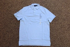 New Polo Ralph Lauren Men's Classic Fit BIG PONY Polo Shirt - Blue - MEDIUM