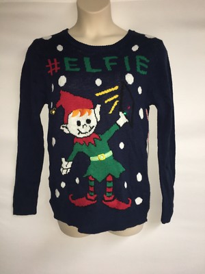 altar'd State Ugly Christmas Sweater Large Elf Light UP NWT