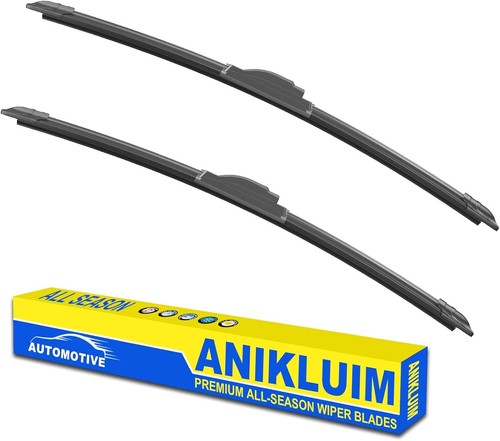 22"+18" Premium All-Season Quiet Windshield Wipers, J-Hook (Set of 2)