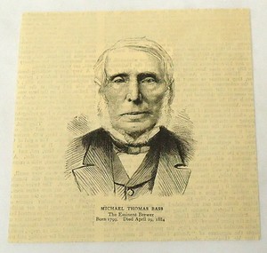 1884 magazine engraving~ MICHAEL THOMAS BASS British Brewer & House of Commons