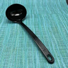 Vtg Ultratemp Black Soup LADLE Robinson Knife Co USA #2109 Oval Bowl USA
