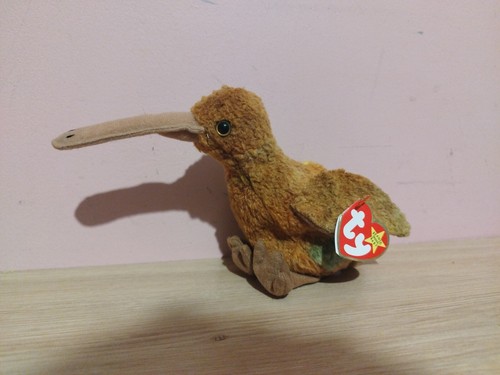 Ty Beanie Baby - BEAK the Kiwi Bird 5.5" NEW MWMTs Plush Stuffed Animal Toy