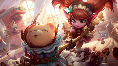 Anime Cafe Cuties Poppy League Of Legends Cafe  Gaming Mat Desk 8696