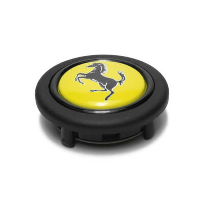 MOMO Ferrari Horn Button Round Lip Prancing Horse Original Genuine
