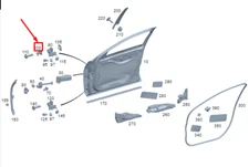 New Mercedes-Benz S W223 Door Hinge Upper Front Left A2237220102