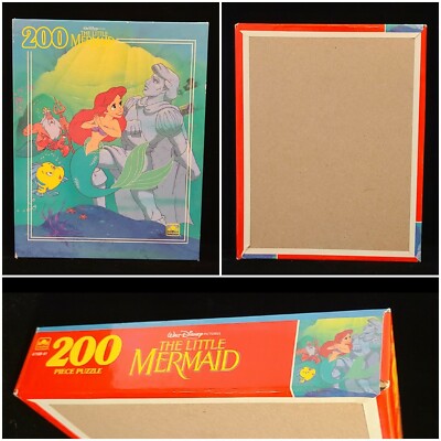 Vintage Golden Walt Disney's 200 Piece Puzzle The Little Mermaid Sealed Rare
