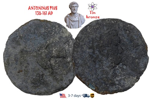 Ancient Roman Empire Coin Tin bronze Denarius ANTONINUS PIUS 138-161 AD #30581 - Picture 1 of 3