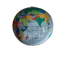 Inflatable World Globe Educational Map Ball NEW Geography Teaching Learning Toy