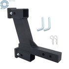10000Lbs Trailer Dual Hitch Extender For 2 In Receiver With 2 & 10 In Rise/Drop