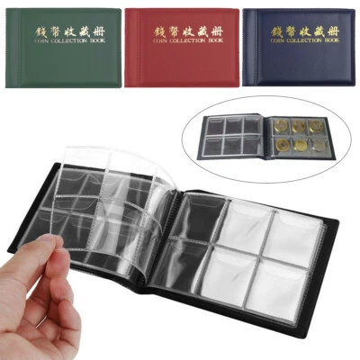 60 Coin Collection Album Money Storage Case Holder Coin Collecting Book