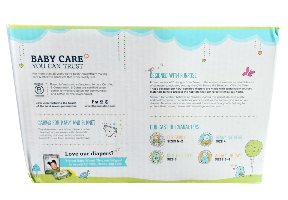 Pañales para bebé transparentes y gratuitos de séptima generación para piel sensible - talla 3 - 92 quilates Foto 3 de 4