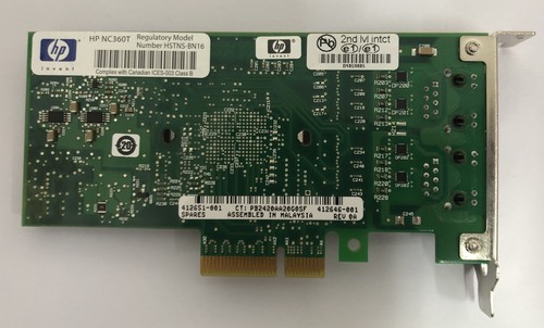 Intel Gigabit Dual PORT GIGABIT ETHERNET NIC Card EXPI9402PT NC360T Low Profile - Picture 3 of 5