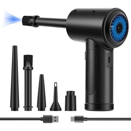 Compressed Air Duster for PC 50000RPM 3 Speed Rechargeable Air Duster Blowers - Photo 7/8