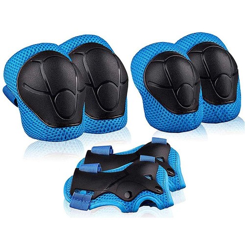 6Pcs Kids Elbow Wrist Knee Pads Protective Gear Set Skate Roller Cycling Bike - Picture 16 of 21