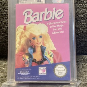 Barbie Nintendo Nes PAL A CIB UKG 85 Near Mint #1 Highest Graded Globally