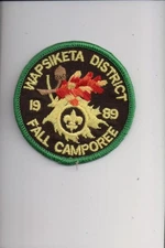 1989 Wapsiketa District Fall Camporee patch