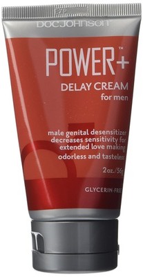 Doc Johnson Power Plus Delay Cream for Men 2 Ounce (Pack of 1)