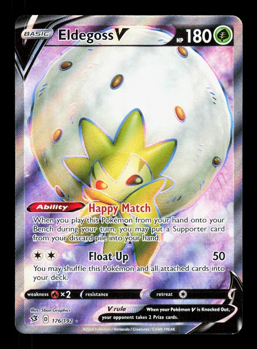 Eldegoss V 176/192 Ultra Rare Rebel Clash Pokemon NM